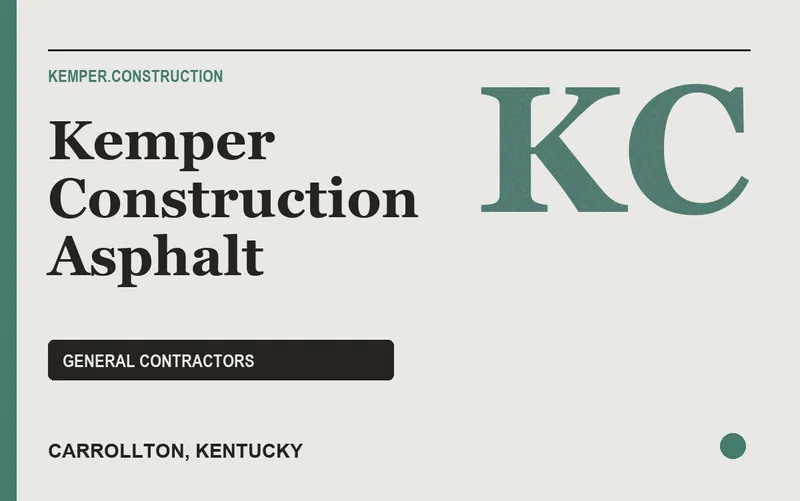 Kemper Construction Asphalt in Carrollton, Kentucky