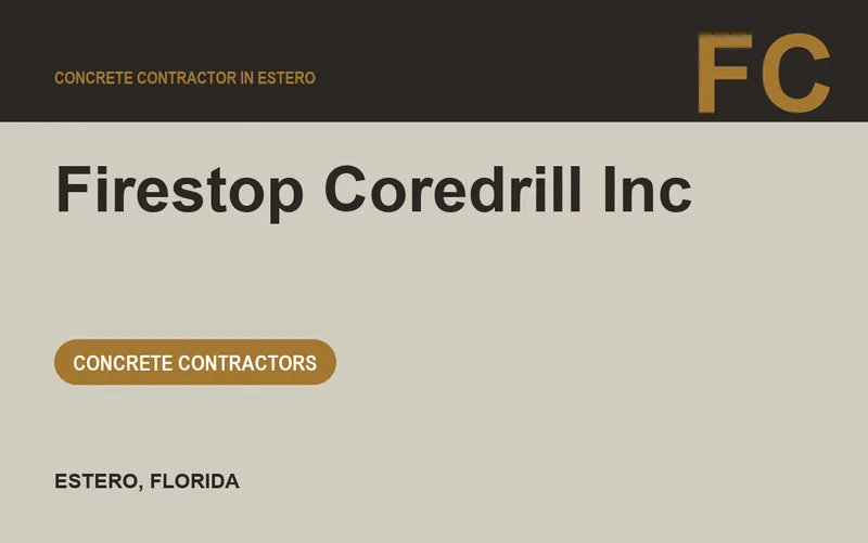 Firestop Coredrill Inc in Estero, Florida