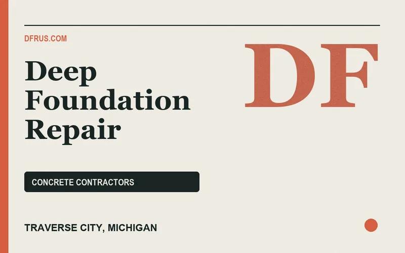 Deep Foundation Repair in Traverse City, Michigan