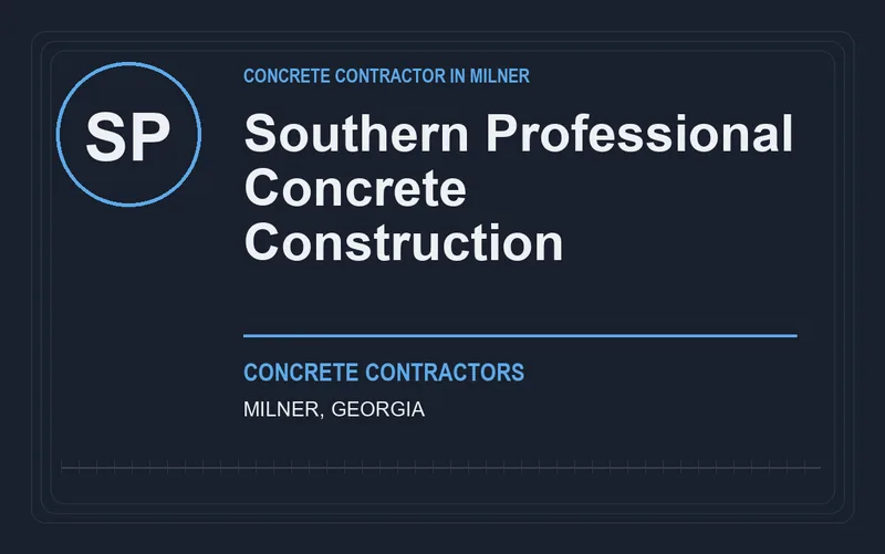 Southern Professional Concrete Construction in Milner, Georgia