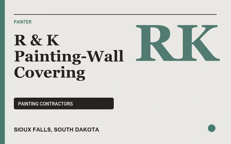 R & K Painting-Wall Covering in Sioux Falls, South Dakota