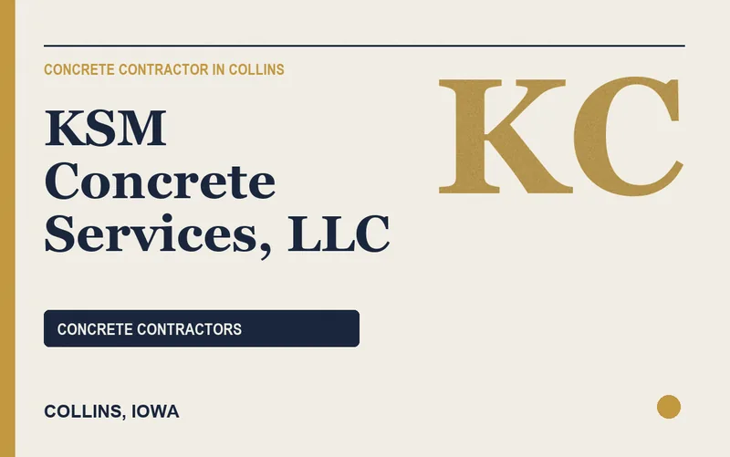 KSM Concrete Services, LLC in Collins, Iowa