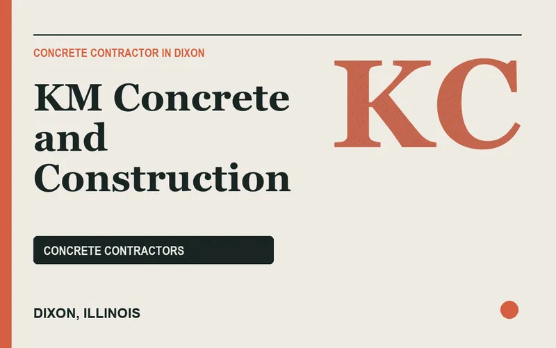 KM Concrete and Construction in Dixon, Illinois