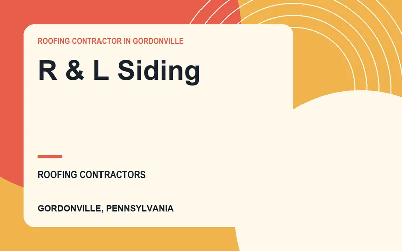 R & L Siding in Gordonville, Pennsylvania