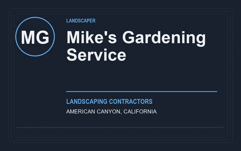 Mike's Gardening Service in American Canyon, California