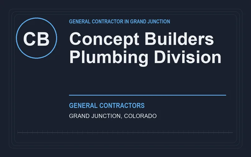 Concept Builders Plumbing Division in Grand Junction, Colorado