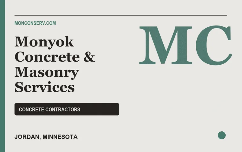 Monyok Concrete & Masonry Services in Jordan, Minnesota