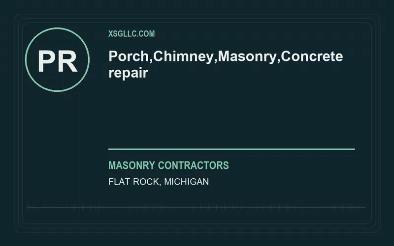 Porch,Chimney,Masonry,Concrete repair in Flat Rock, Michigan