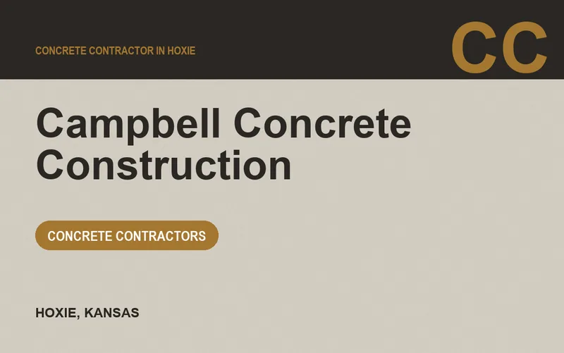 Campbell Concrete Construction in Hoxie, Kansas