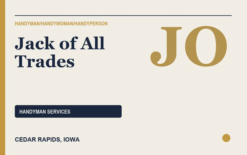 Jack of All Trades in Cedar Rapids, Iowa
