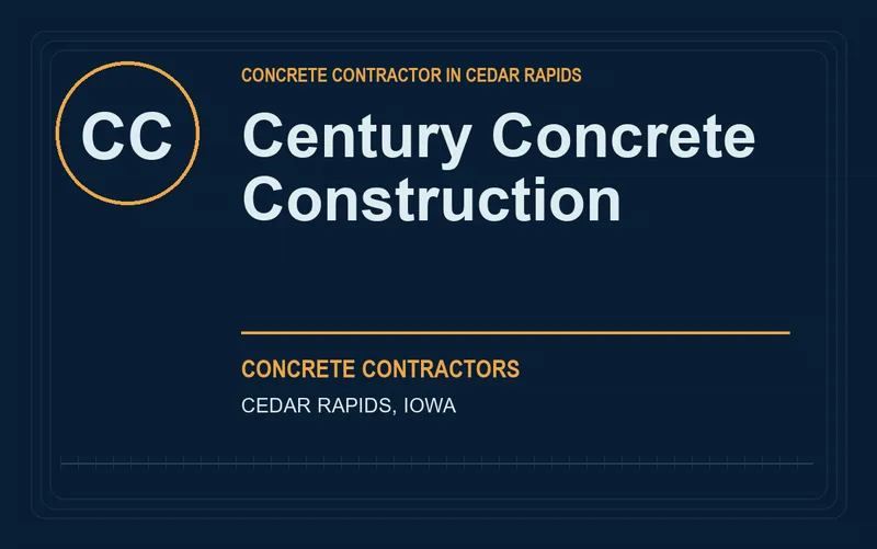 Century Concrete Construction in Cedar Rapids, Iowa