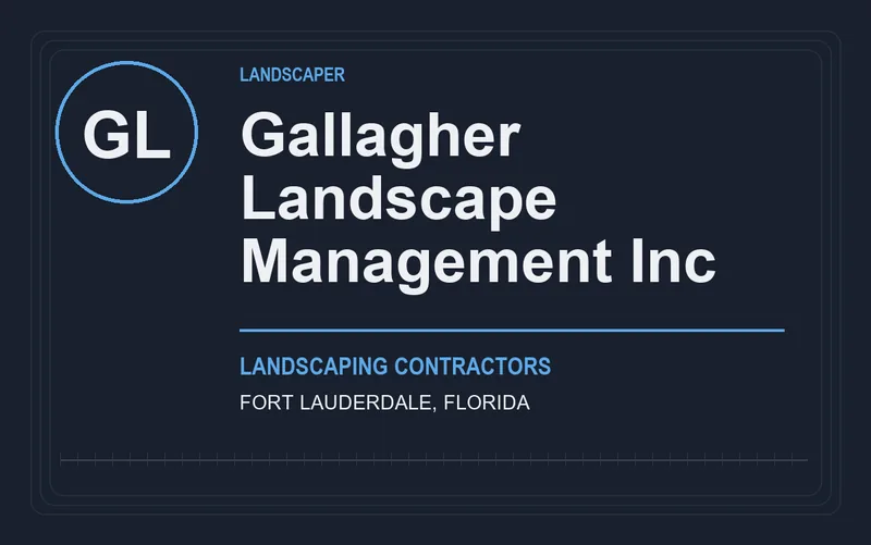 Gallagher Landscape Management Inc in Fort Lauderdale, Florida