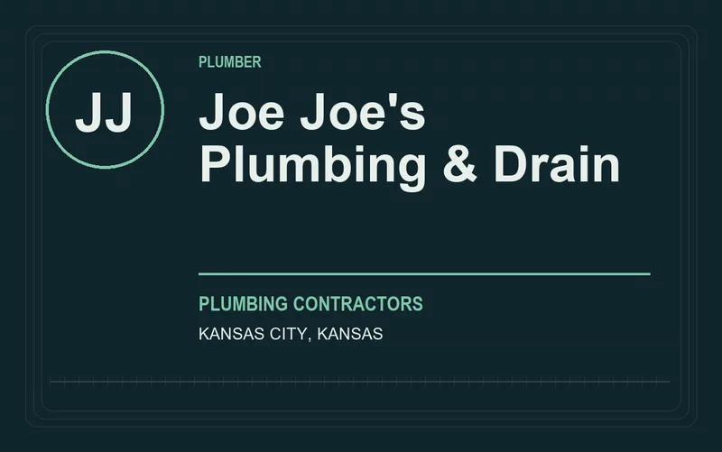 Joe Joe's Plumbing & Drain in Kansas City, Kansas