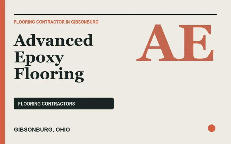 advanced epoxy flooring in Gibsonburg, Ohio