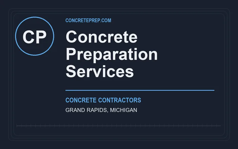 Concrete Preparation Services in Grand Rapids, Michigan