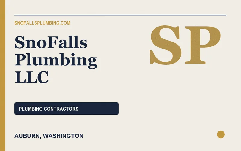 SnoFalls Plumbing LLC in Auburn, Washington