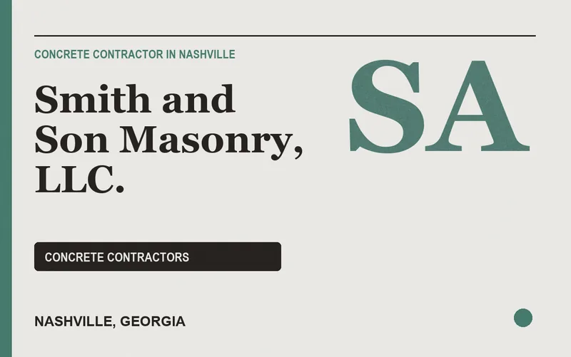 Smith and Son Masonry, LLC. in Nashville, Georgia
