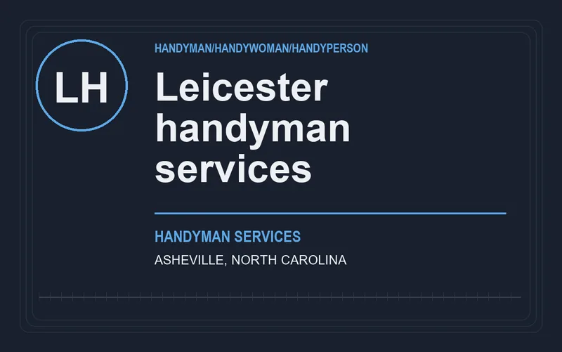 Leicester handyman services in Asheville, North Carolina