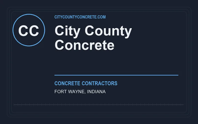 City County Concrete in Fort Wayne, Indiana