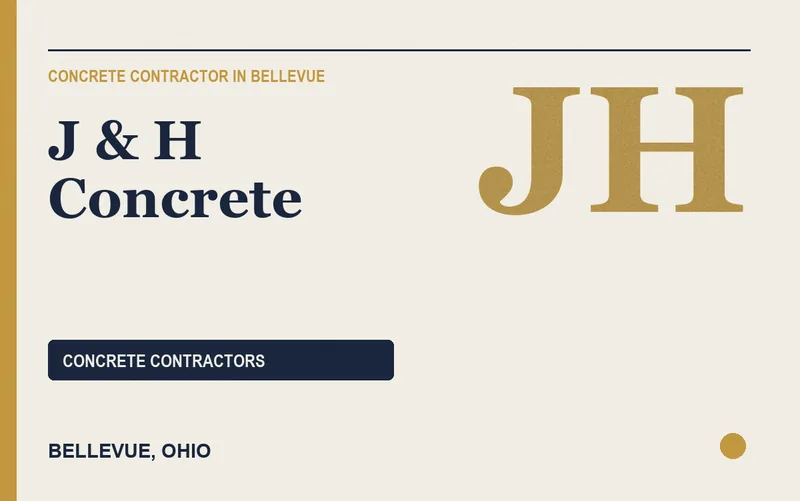 J & H Concrete in Bellevue, Ohio