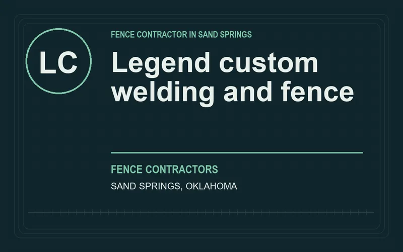 Legend custom welding and fence in Sand Springs, Oklahoma