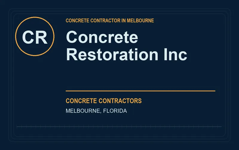 Concrete Restoration Inc in Melbourne, Florida