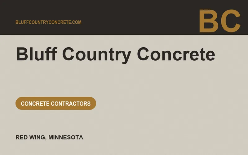 Bluff Country Concrete in Red Wing, Minnesota