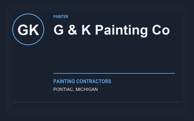 G & K Painting Co in Pontiac, Michigan