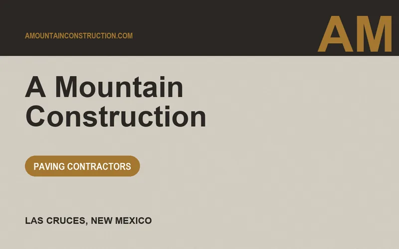 A Mountain Construction in Las Cruces, New Mexico