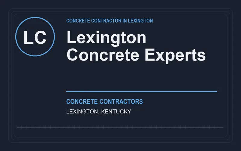Lexington Concrete Experts in Lexington, Kentucky