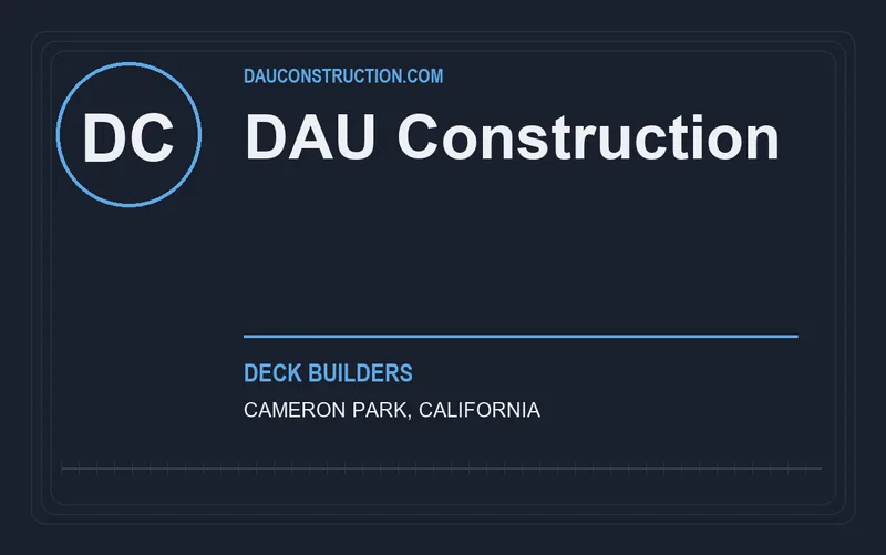 DAU Construction in Cameron Park, California