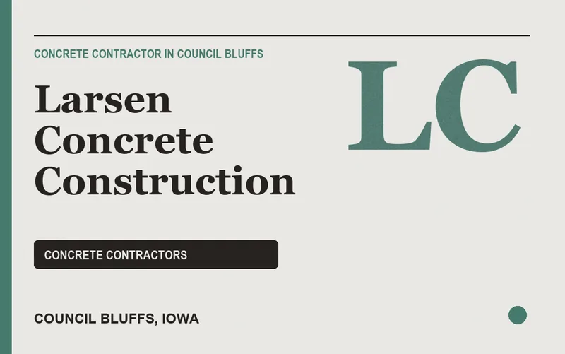 Larsen Concrete Construction in Council Bluffs, Iowa
