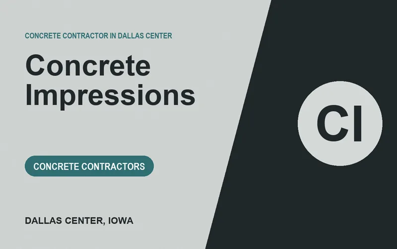 Concrete Impressions in Dallas Center, Iowa