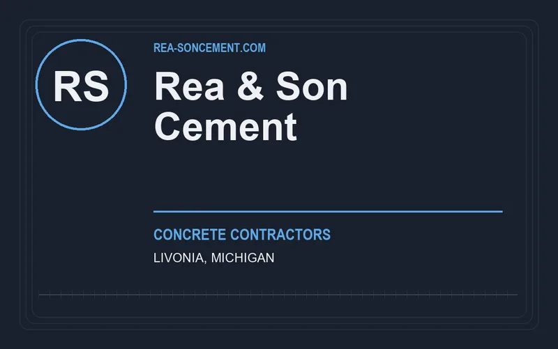 Rea & Son Cement in Livonia, Michigan