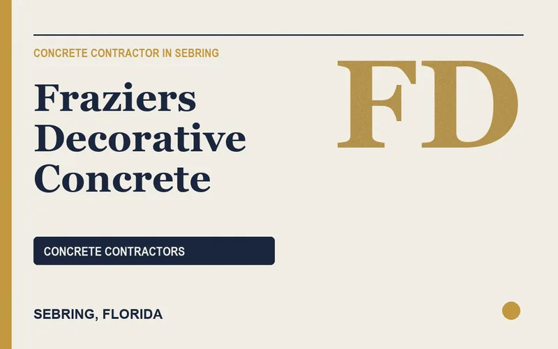 Fraziers Decorative Concrete in Sebring, Florida