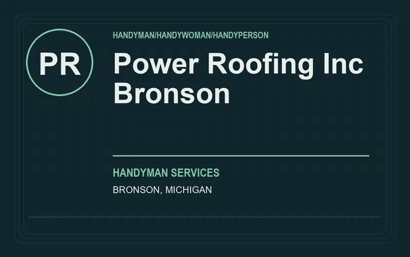 Power Roofing Inc Bronson in Bronson, Michigan