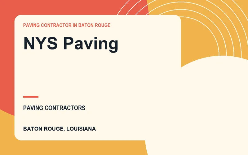 NYS Paving in Baton Rouge, Louisiana