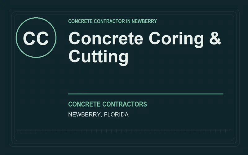 Concrete Coring & Cutting in Newberry, Florida