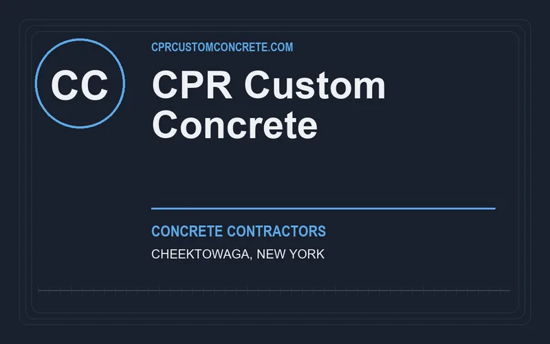 CPR Custom Concrete in Cheektowaga, New York