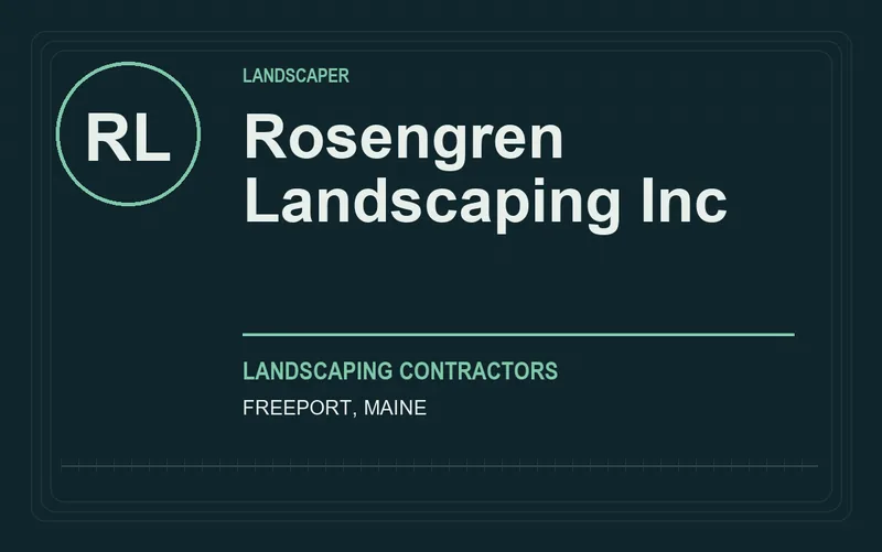 Rosengren Landscaping Inc in Freeport, Maine