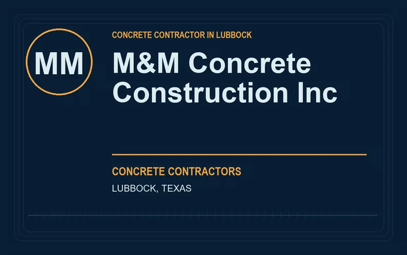 M&M Concrete Construction Inc in Lubbock, Texas