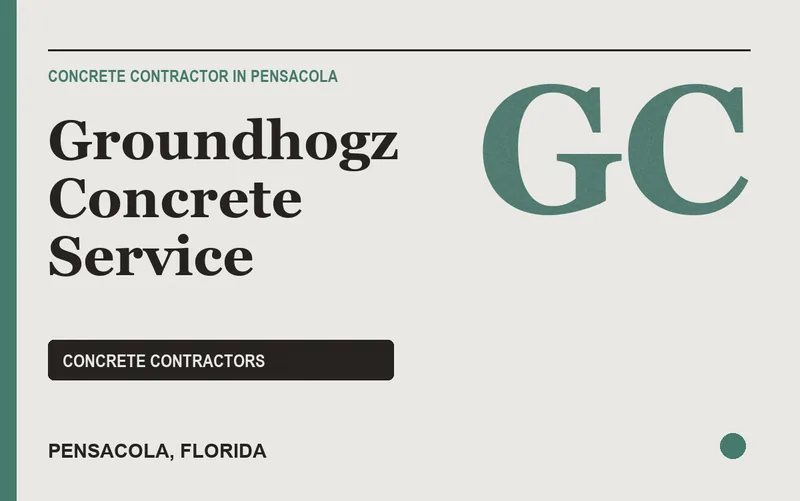 Groundhogz Concrete Service in Pensacola, Florida