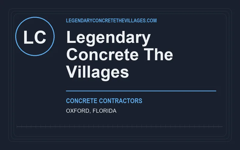 Legendary Concrete The Villages in Oxford, Florida