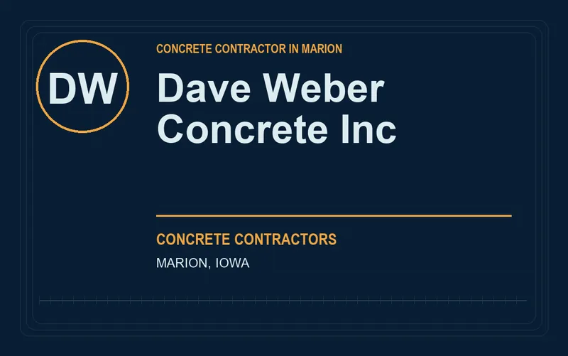 Dave Weber Concrete Inc in Marion, Iowa