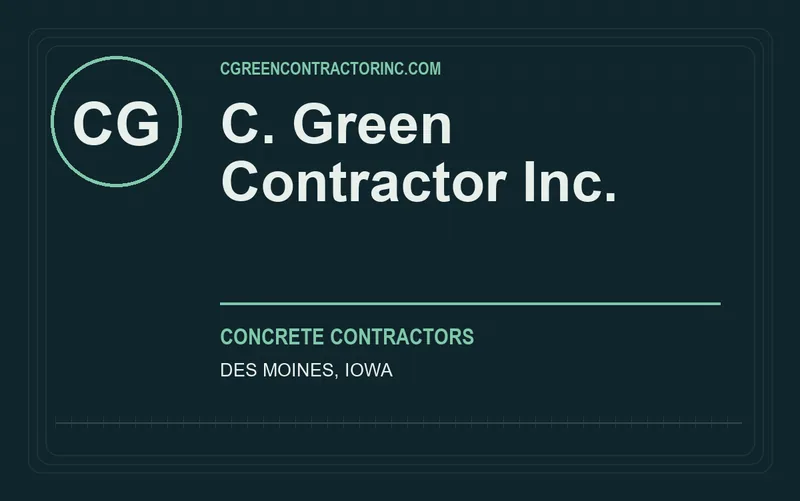 C. Green Contractor Inc. in Des Moines, Iowa