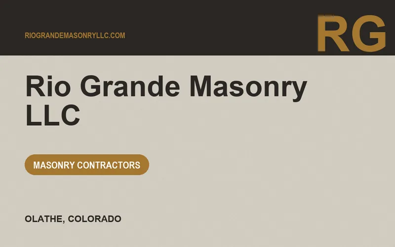 Rio Grande Masonry LLC in Olathe, Colorado