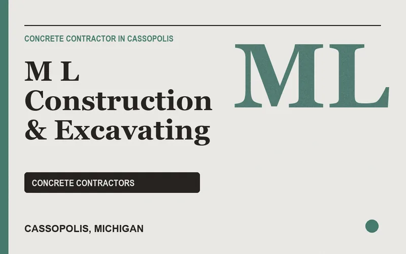 M L Construction & Excavating in Cassopolis, Michigan