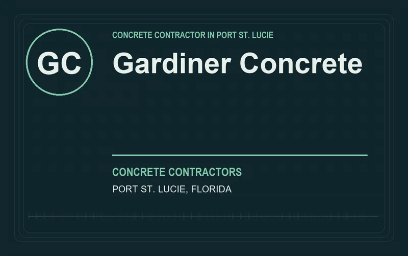 Gardiner Concrete in Port St. Lucie, Florida
