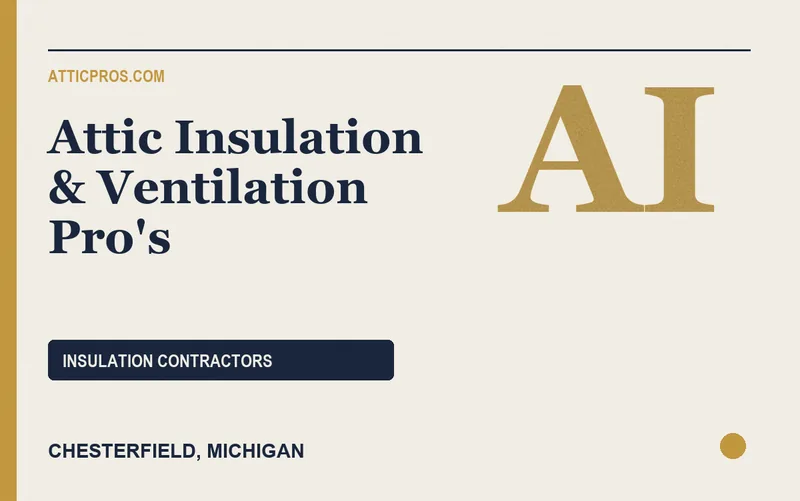 Attic Insulation & Ventilation Pro's in Chesterfield, Michigan