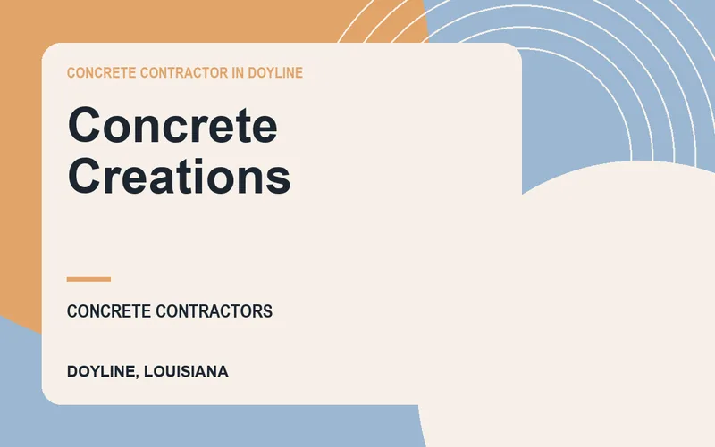 Concrete Creations in Doyline, Louisiana